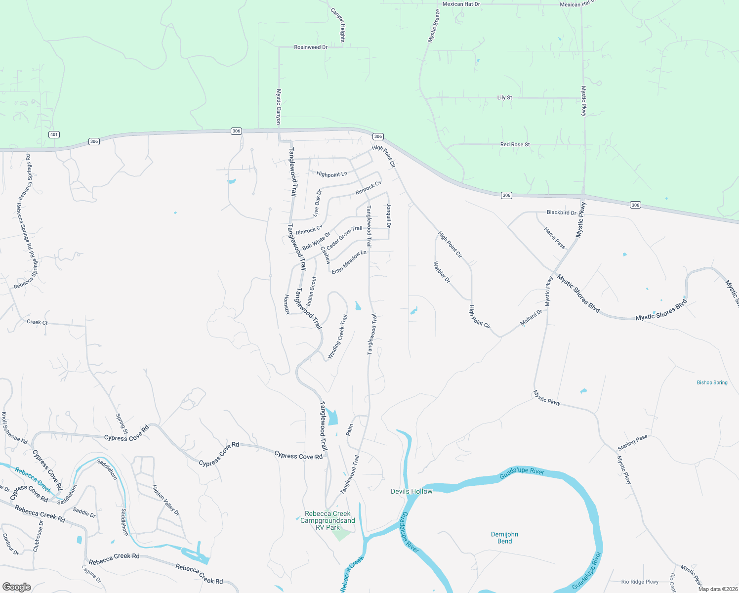 map of restaurants, bars, coffee shops, grocery stores, and more near 4948 Tanglewood Trail in Spring Branch