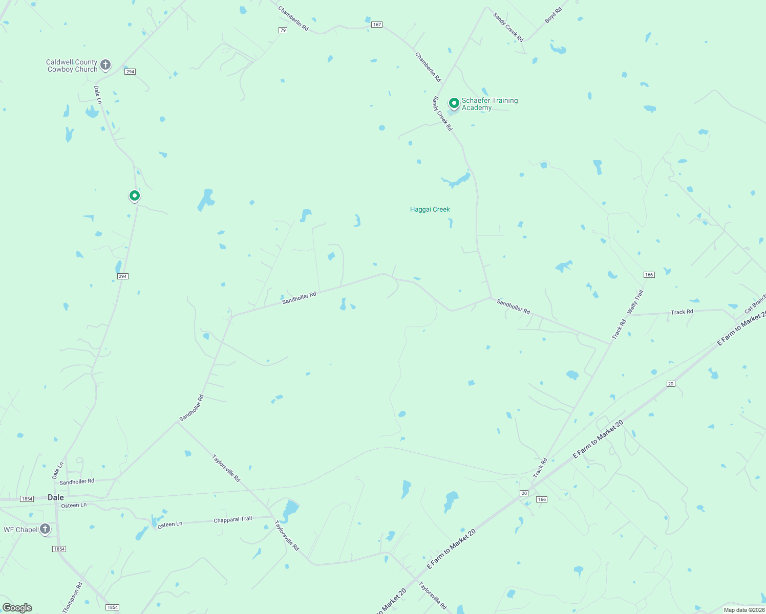 map of restaurants, bars, coffee shops, grocery stores, and more near 1185 Sandholler Road in Dale