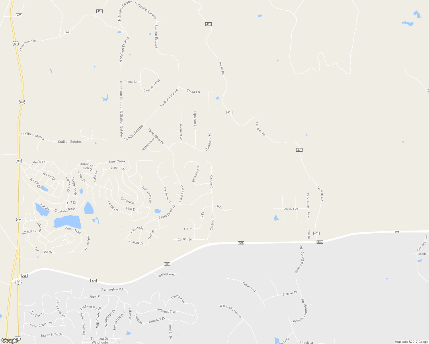 map of restaurants, bars, coffee shops, grocery stores, and more near 702 Caribou Drive in Spring Branch