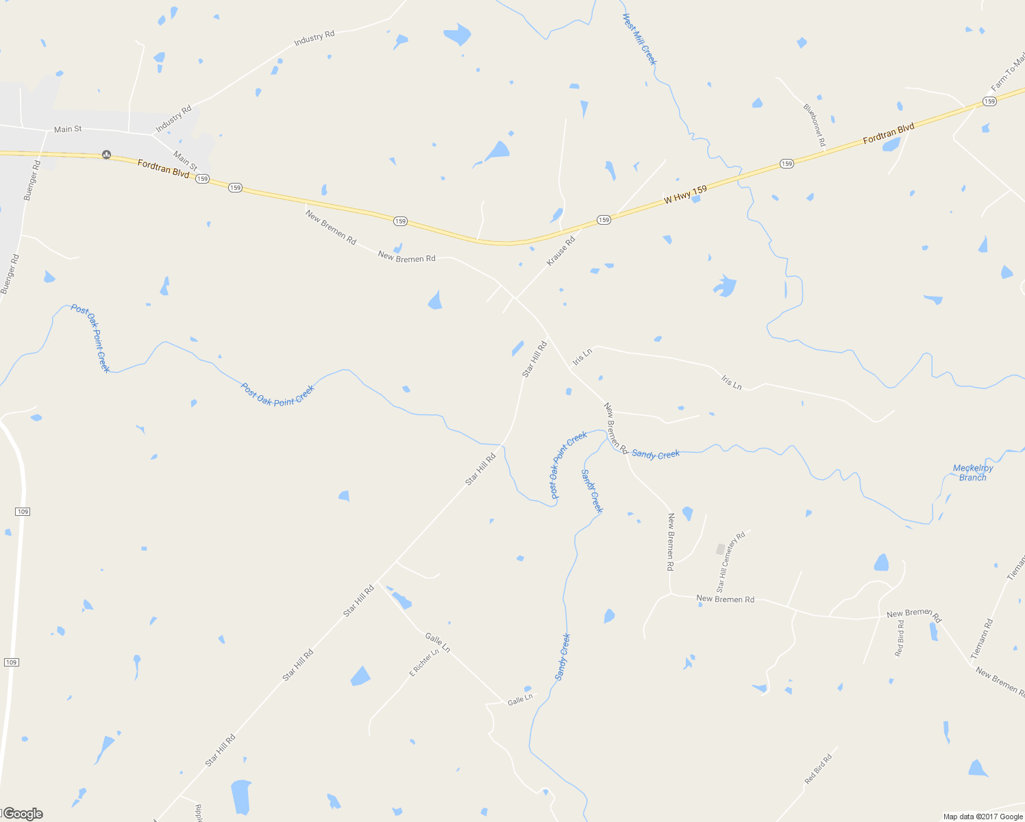 map of restaurants, bars, coffee shops, grocery stores, and more near 1641 Star Hill Road in New Ulm