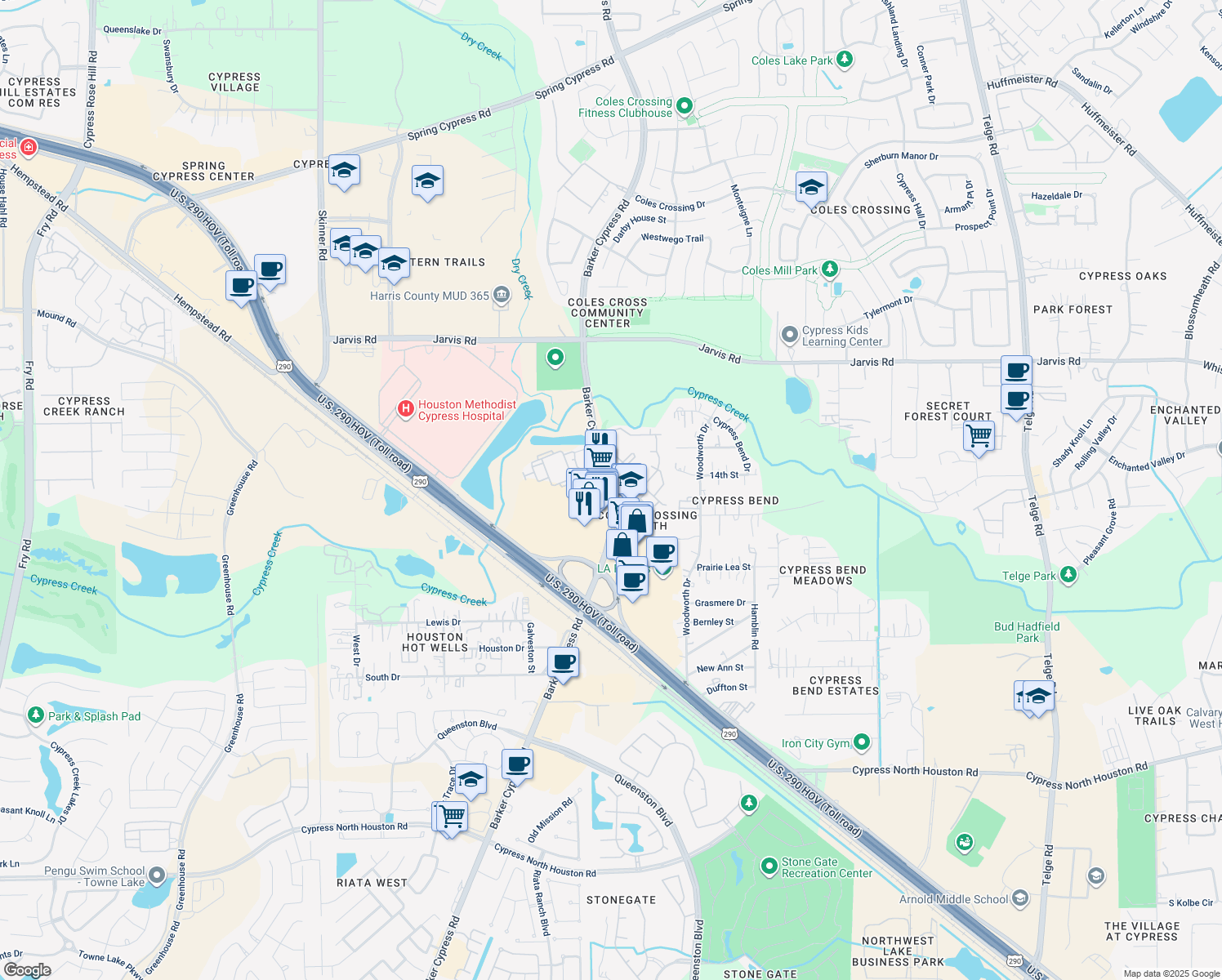 12359 Barker Cypress Road, Cypress TX Walk Score