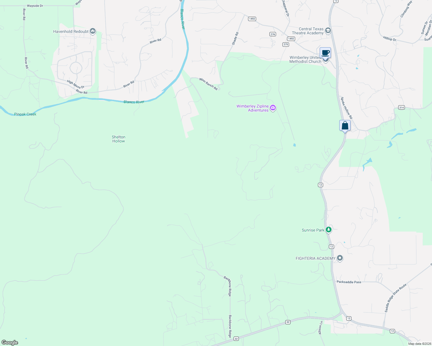 map of restaurants, bars, coffee shops, grocery stores, and more near Rancho Madrone Drive in San Marcos