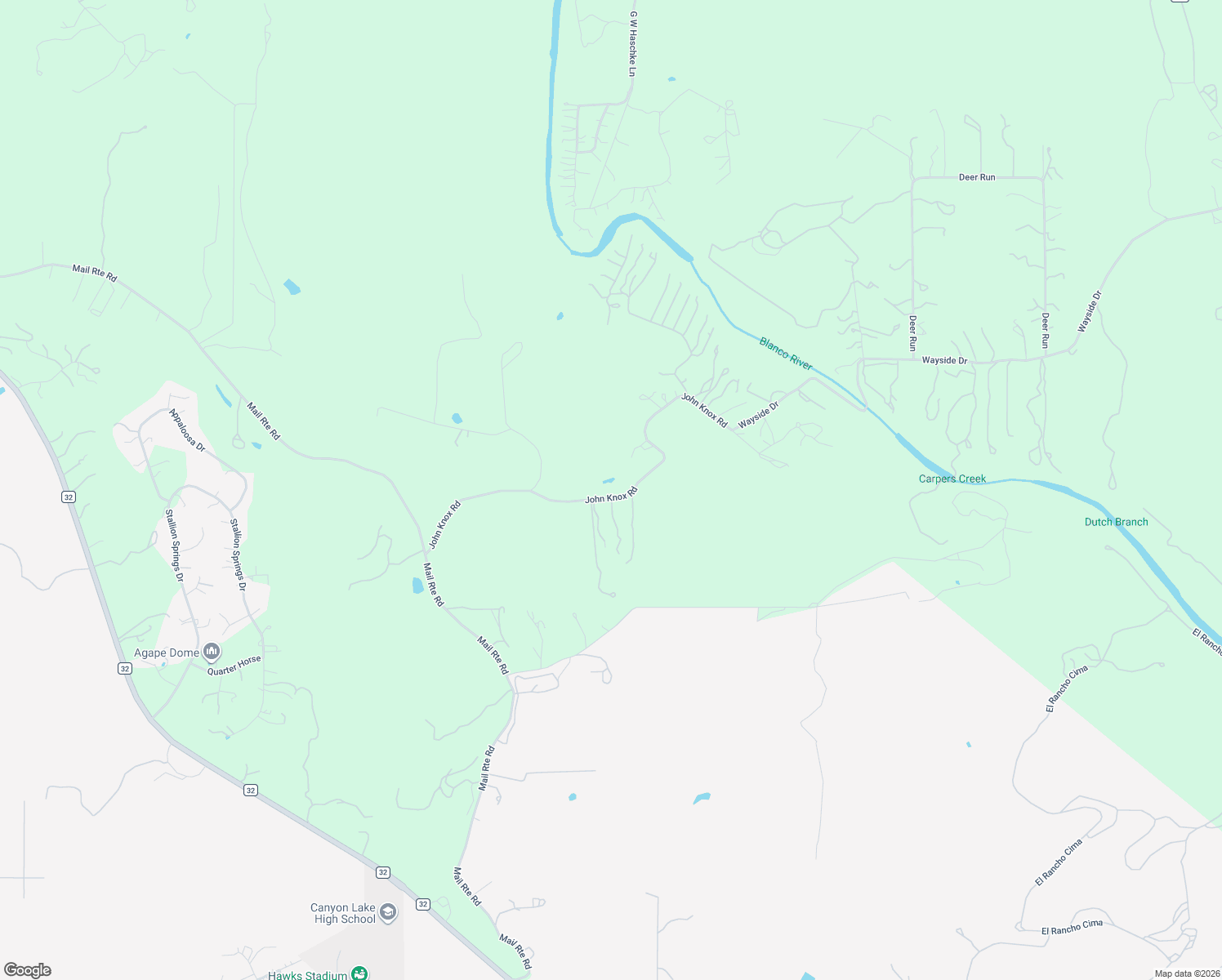 map of restaurants, bars, coffee shops, grocery stores, and more near 801 John Knox Road in Fischer