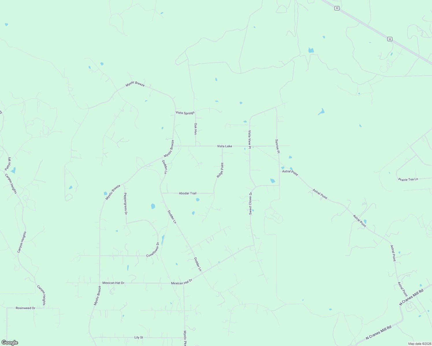 map of restaurants, bars, coffee shops, grocery stores, and more near 340 Ridge Point in Spring Branch