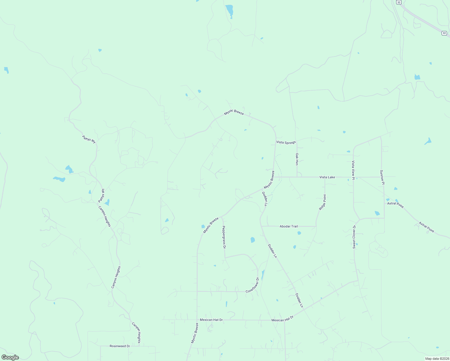 map of restaurants, bars, coffee shops, grocery stores, and more near 529 Left Fork Place in Spring Branch