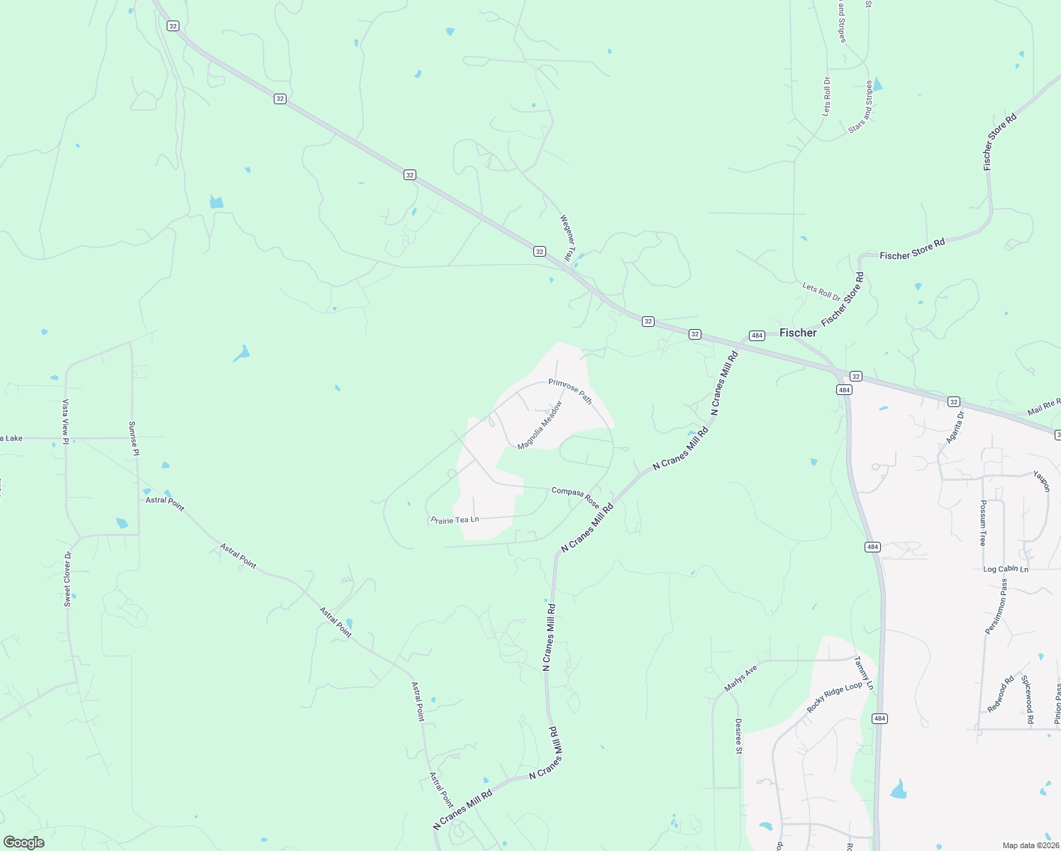 map of restaurants, bars, coffee shops, grocery stores, and more near 193 Magnolia Meadow in New Braunfels
