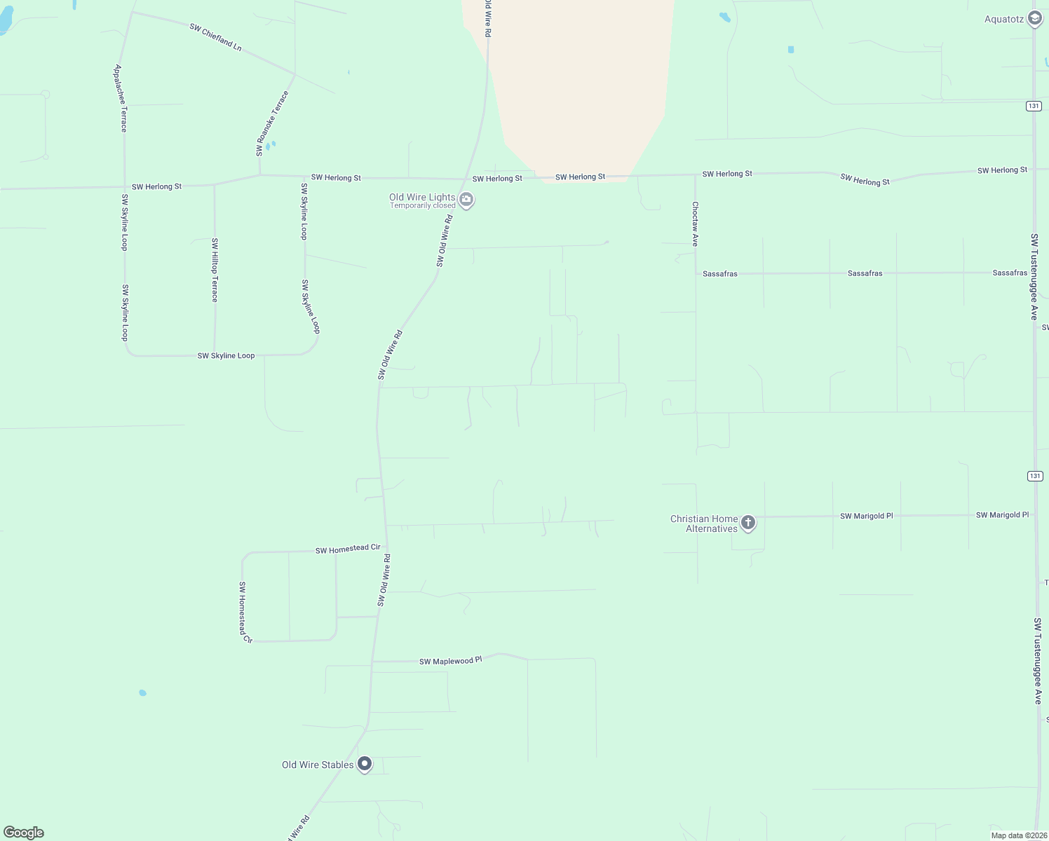 map of restaurants, bars, coffee shops, grocery stores, and more near 630 Southwest Scout Glen in Fort White