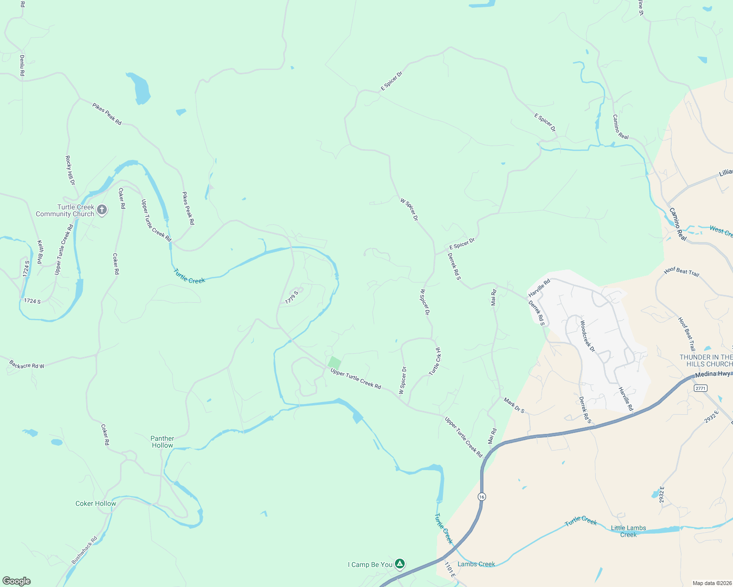 map of restaurants, bars, coffee shops, grocery stores, and more near 165 Trent Road South in Kerrville