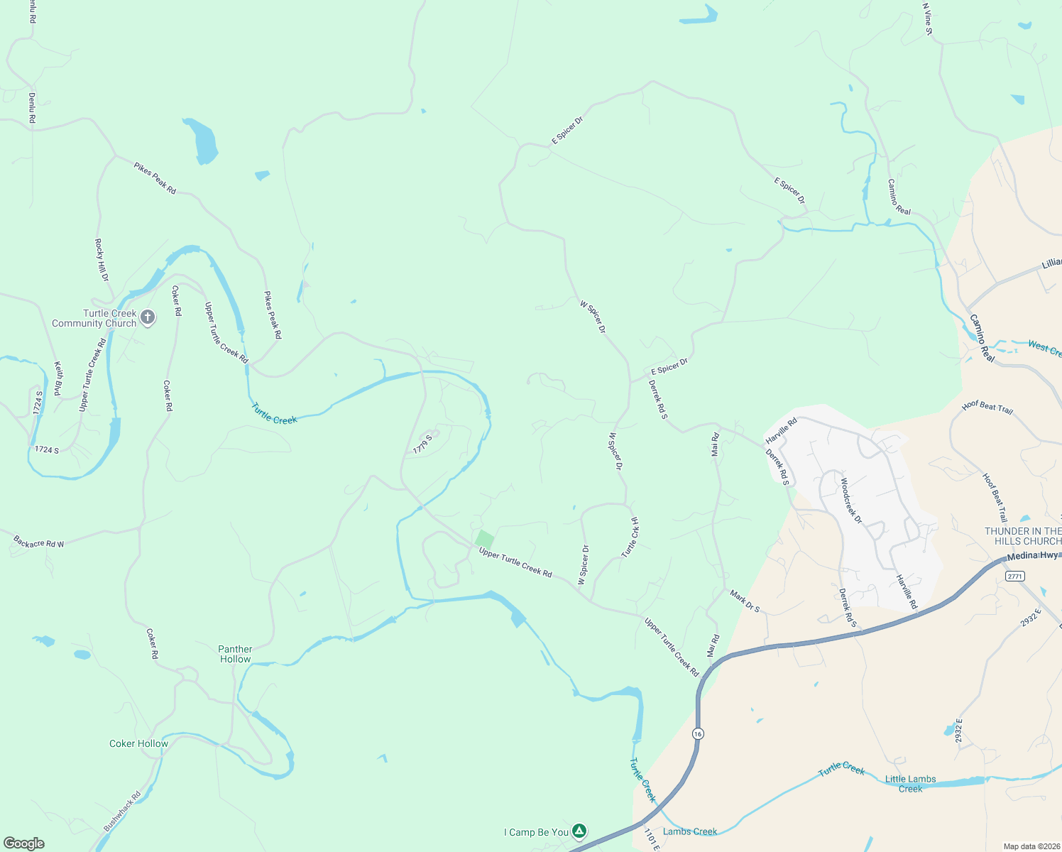 map of restaurants, bars, coffee shops, grocery stores, and more near 165 Trent Road South in Kerrville