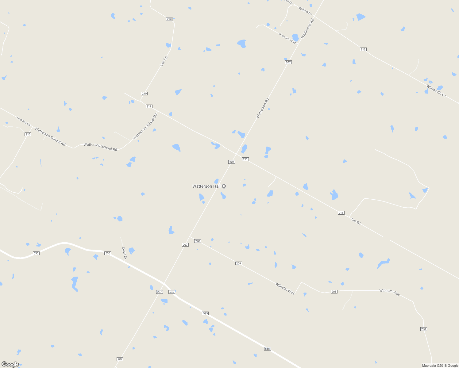 map of restaurants, bars, coffee shops, grocery stores, and more near 1175 Watterson Road in Red Rock