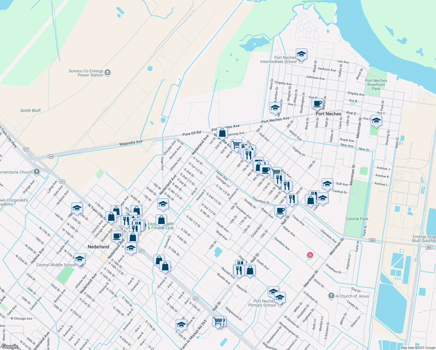 map of restaurants, bars, coffee shops, grocery stores, and more near 509 Carriage Ln in Nederland