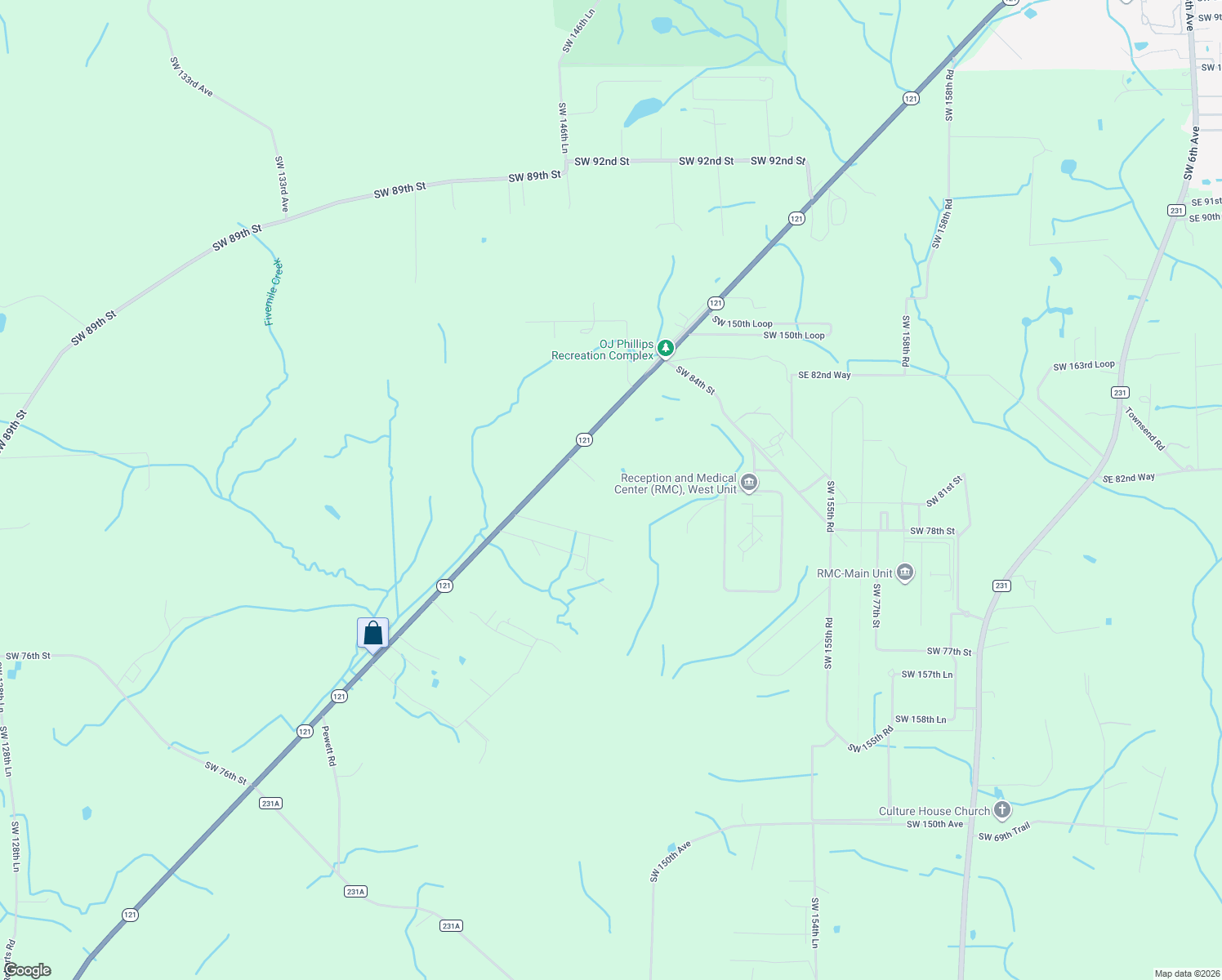 map of restaurants, bars, coffee shops, grocery stores, and more near 14754 Southwest 81st Terrace in Lake Butler