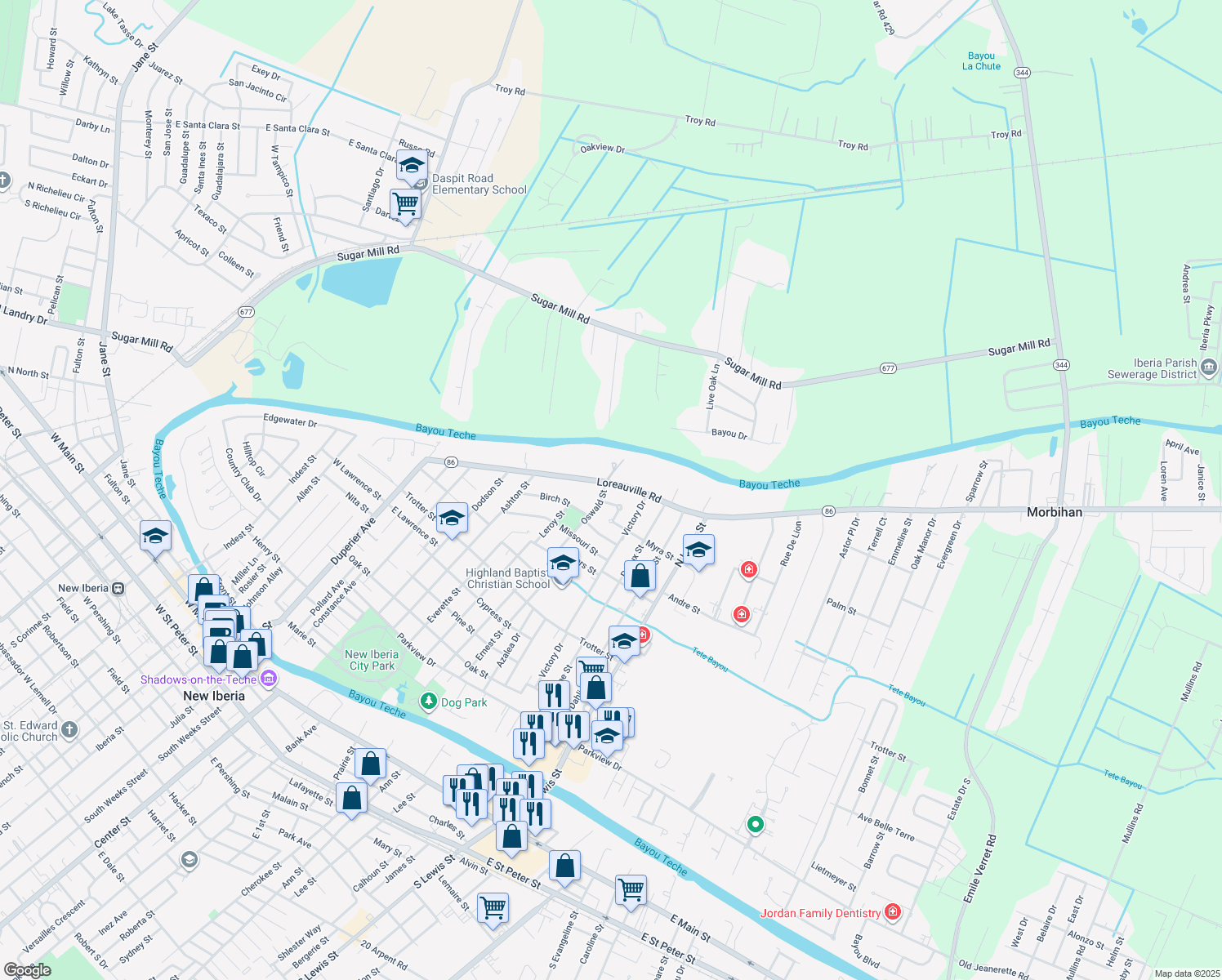 602 Loreauville Road, New Iberia LA Walk Score