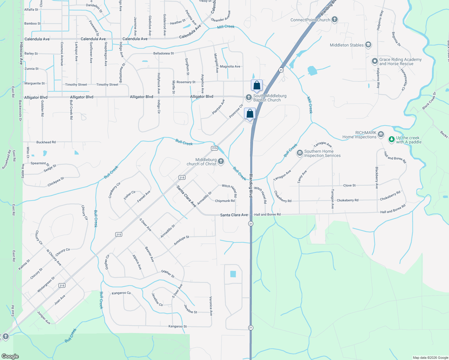 map of restaurants, bars, coffee shops, grocery stores, and more near 4441 Witch Hazel Road in Middleburg