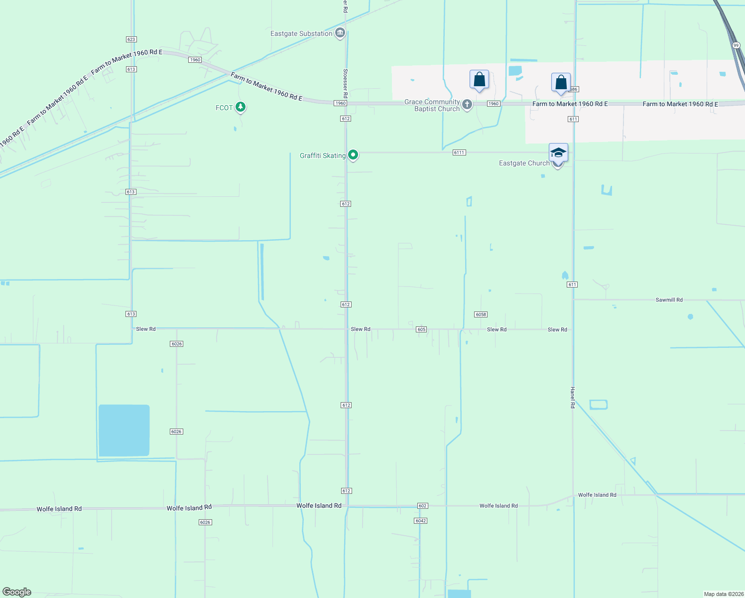 map of restaurants, bars, coffee shops, grocery stores, and more near 7816 County Road 605 in Dayton