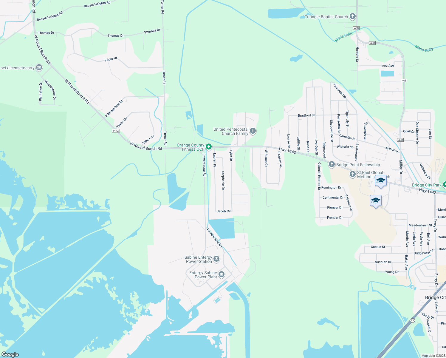 map of restaurants, bars, coffee shops, grocery stores, and more near 195 Stephanie Drive in Orange