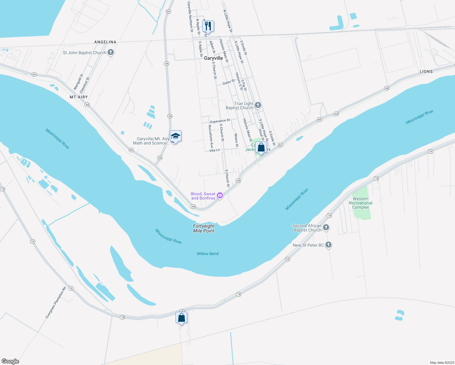 125 South Church Street, Garyville LA Walk Score