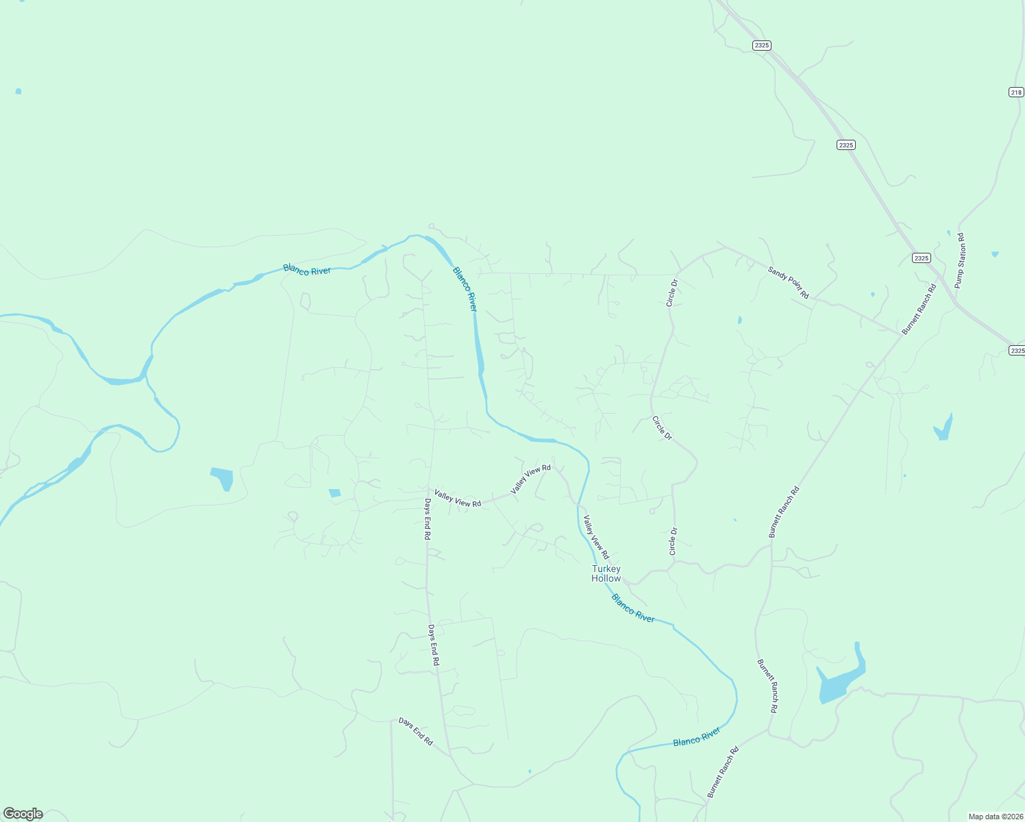 map of restaurants, bars, coffee shops, grocery stores, and more near 2120 Sandy Point Road in Wimberley