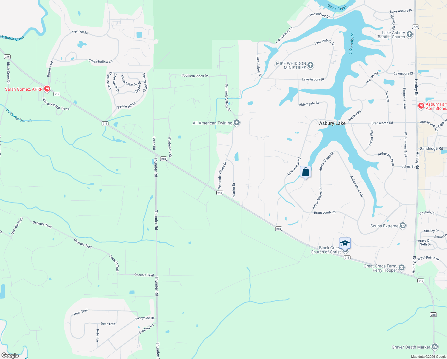 map of restaurants, bars, coffee shops, grocery stores, and more near 2893 Seminole Village Drive in Middleburg