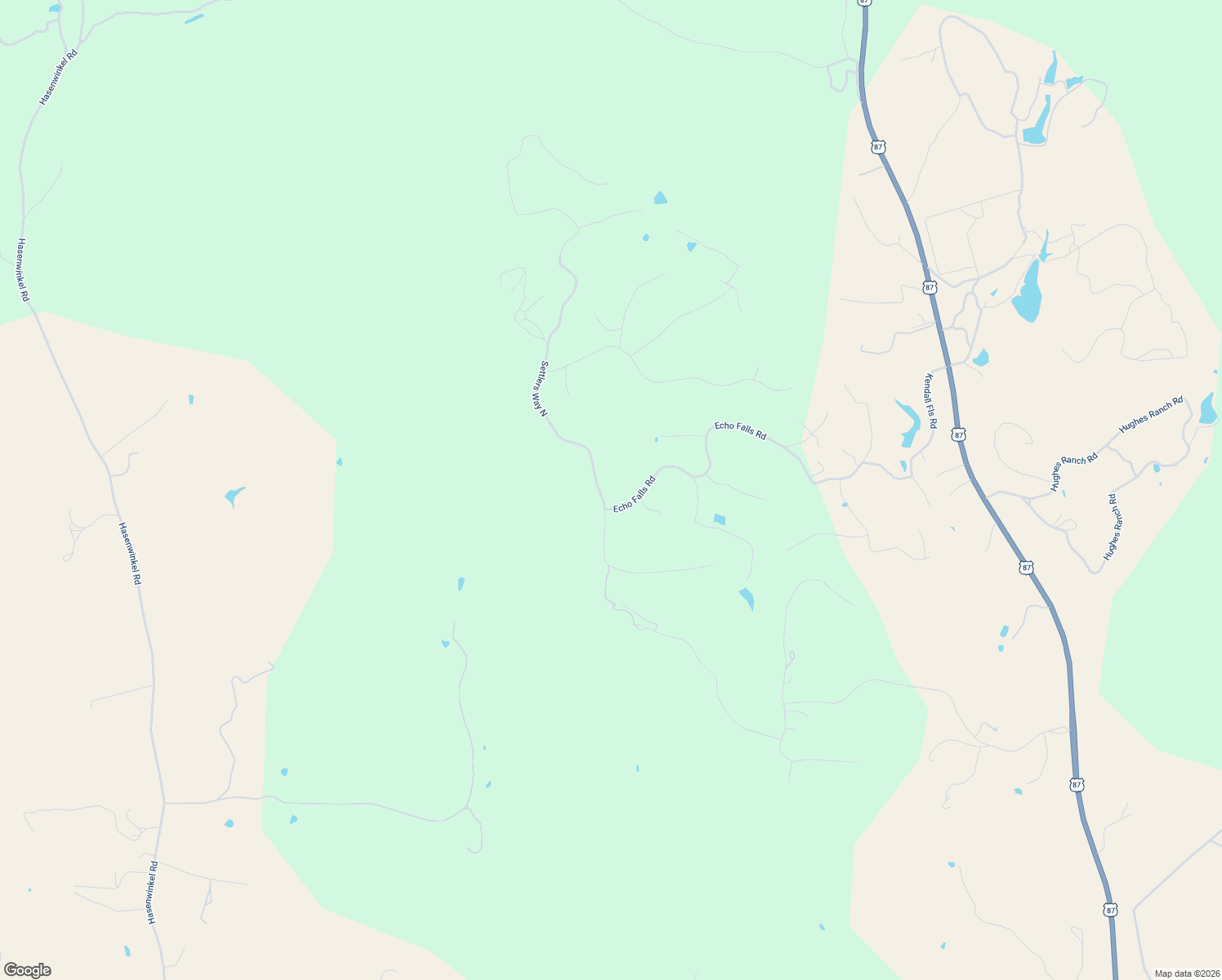 map of restaurants, bars, coffee shops, grocery stores, and more near 361 Echo Falls Road in Comfort
