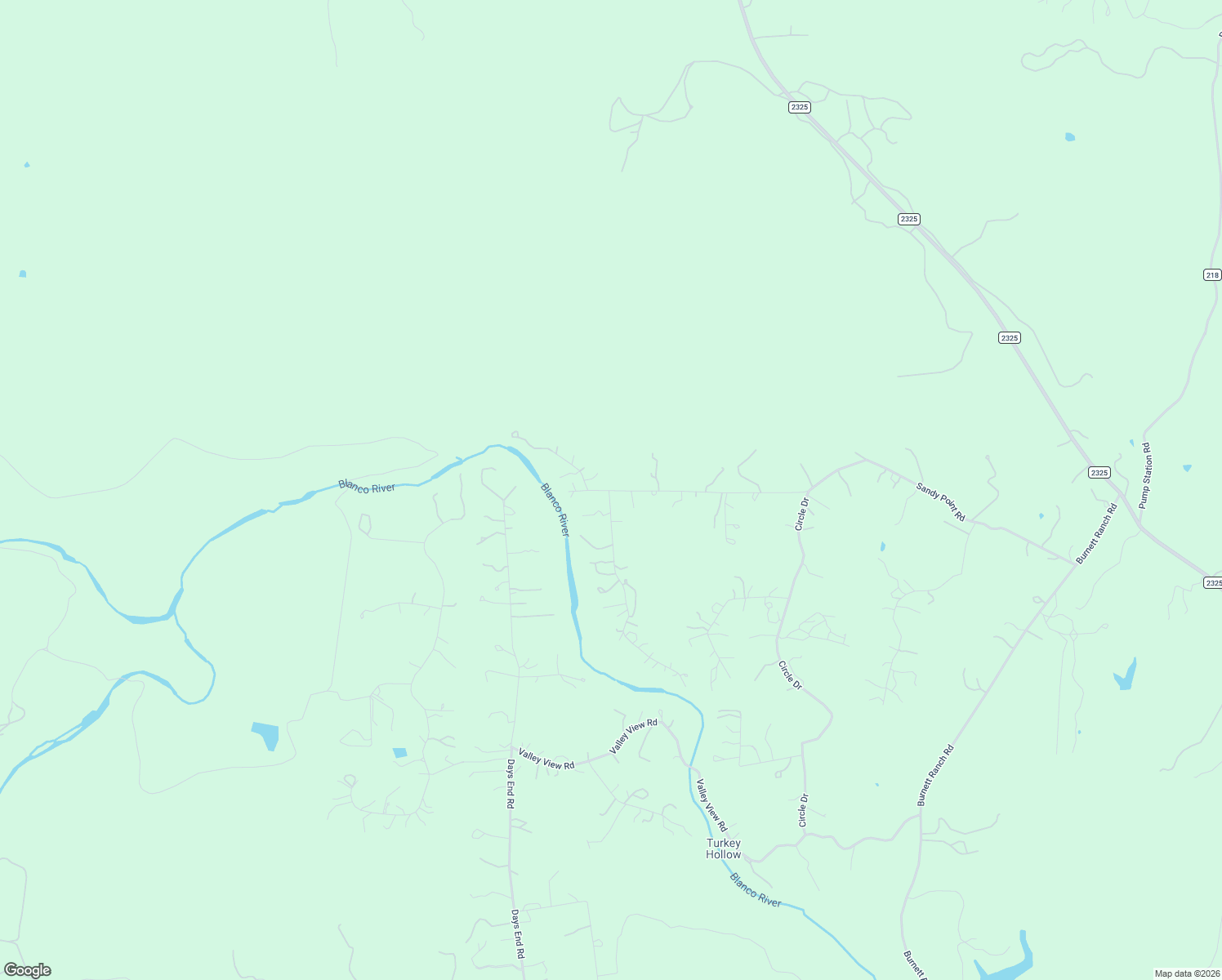 map of restaurants, bars, coffee shops, grocery stores, and more near 1598 Sandy Point Rd in Wimberley