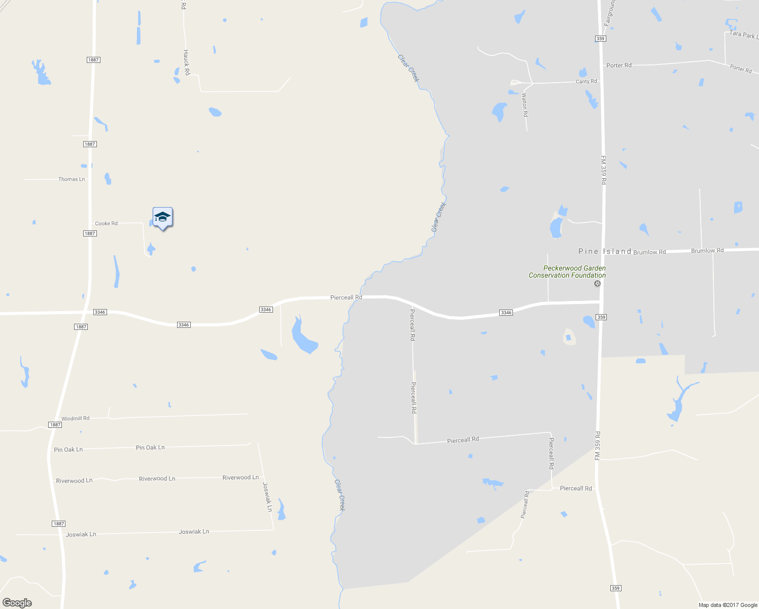 map of restaurants, bars, coffee shops, grocery stores, and more near 20697 Pierceall Road in Hempstead