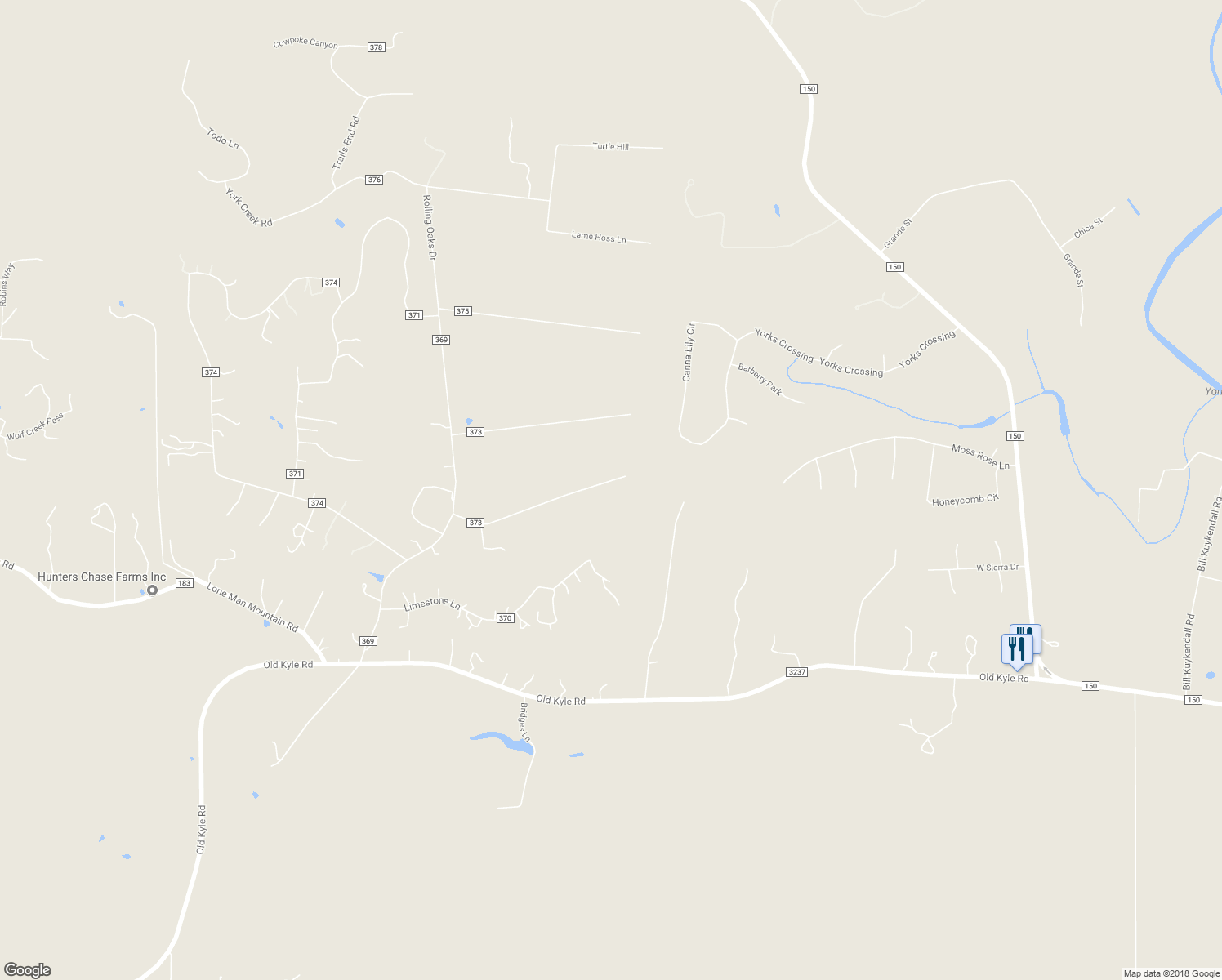 map of restaurants, bars, coffee shops, grocery stores, and more near 700 Billie Brooks Drive in Driftwood