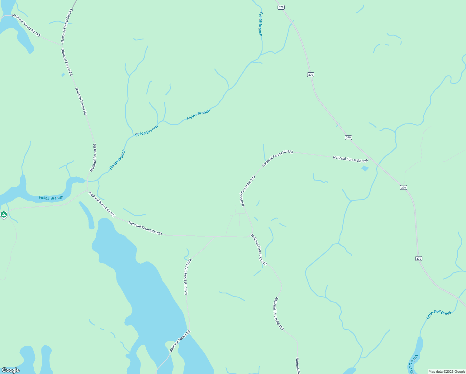 map of restaurants, bars, coffee shops, grocery stores, and more near 38134 National Forest Road 123 in Bristol