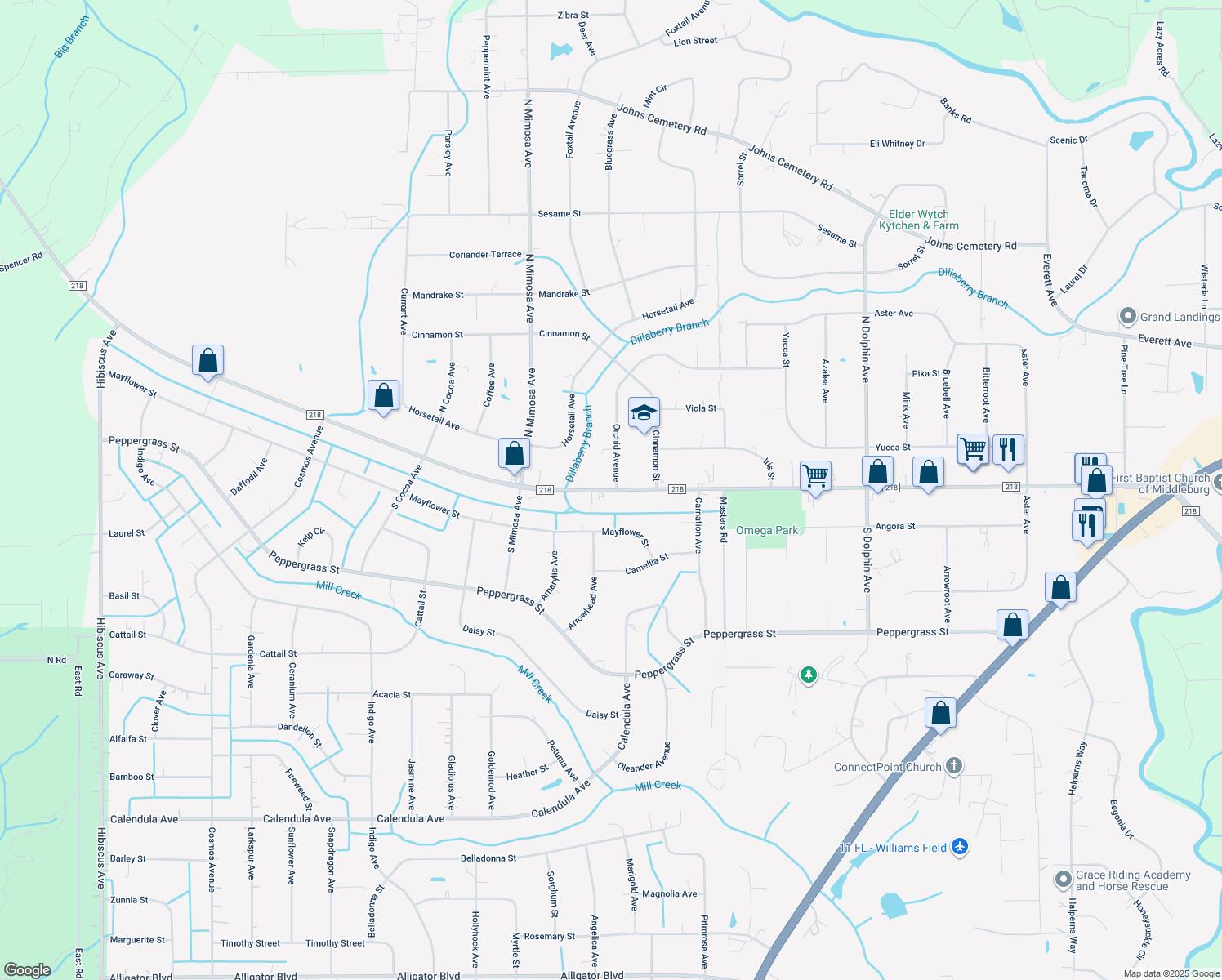 Middleburg Fl Zip Code Map United States Map