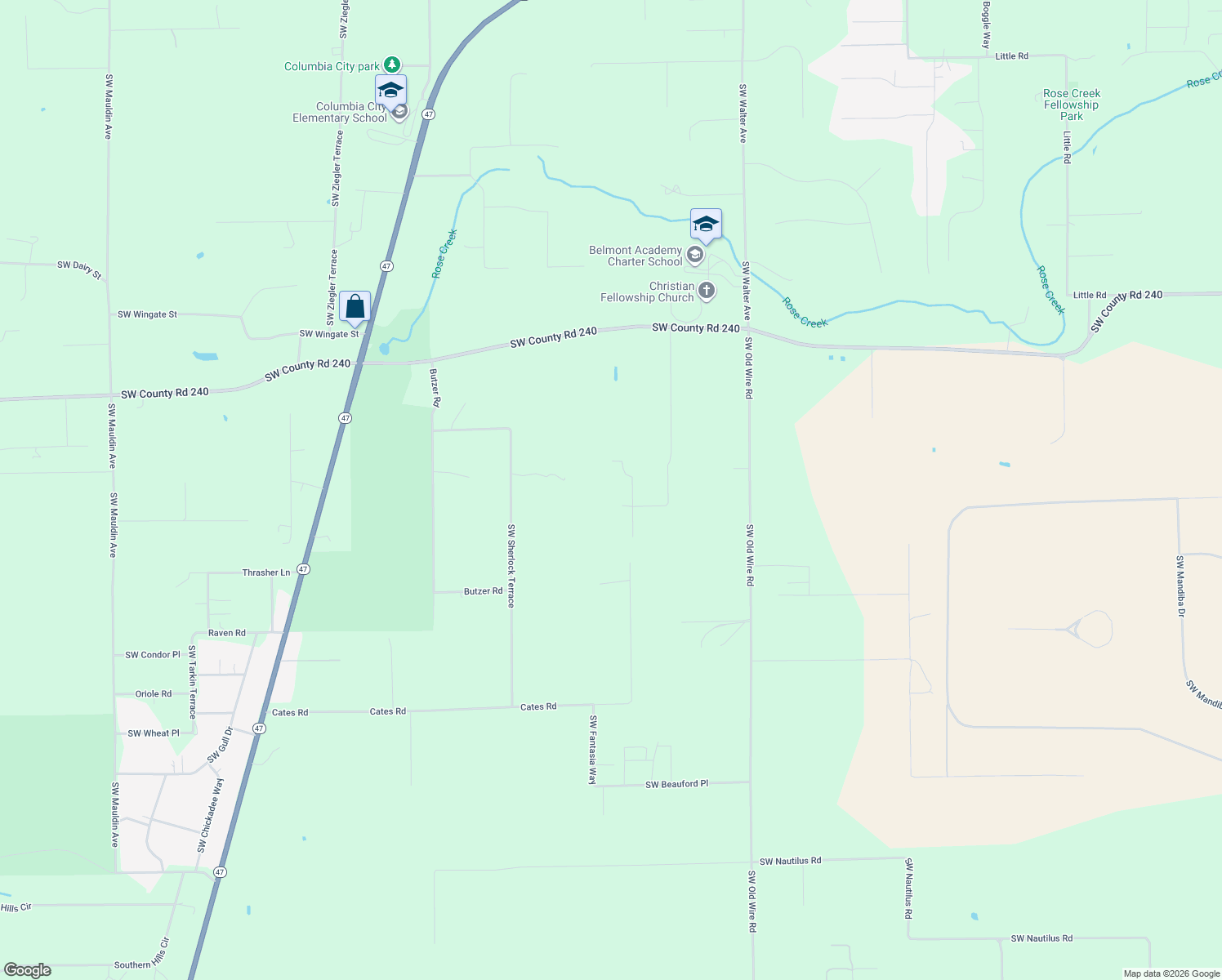 map of restaurants, bars, coffee shops, grocery stores, and more near 158 Quiet Road in Lake City