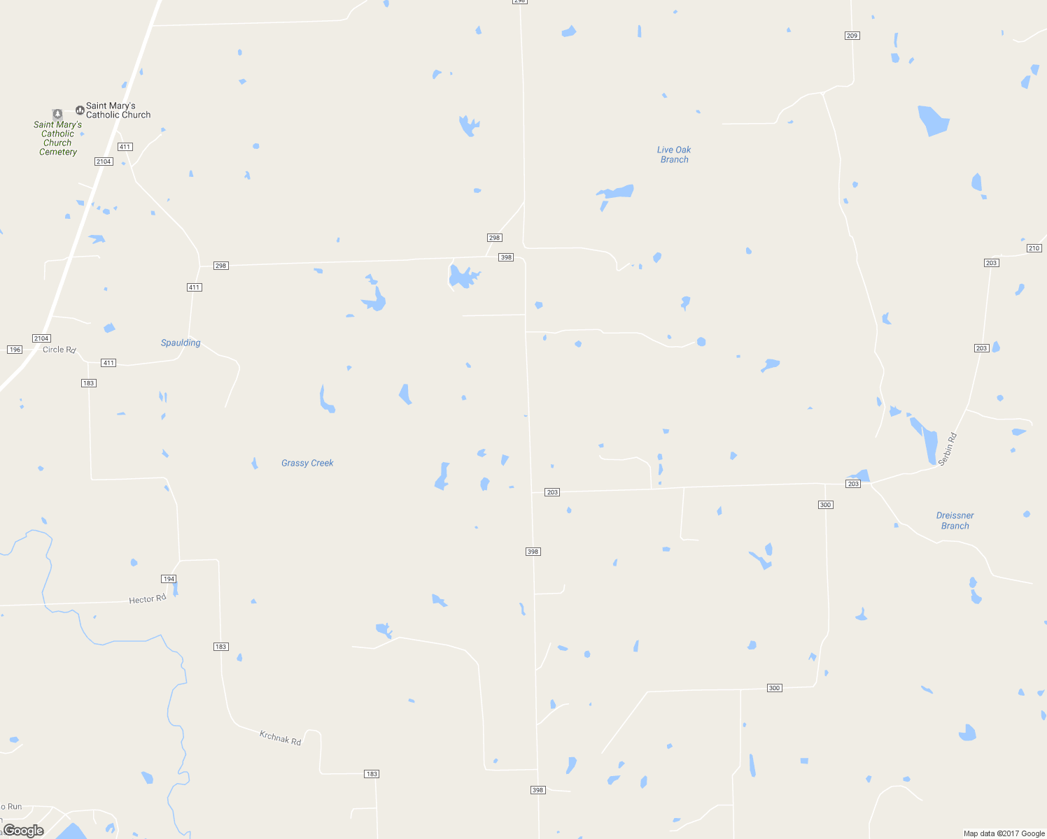 map of restaurants, bars, coffee shops, grocery stores, and more near 755 Karisch Road in Giddings