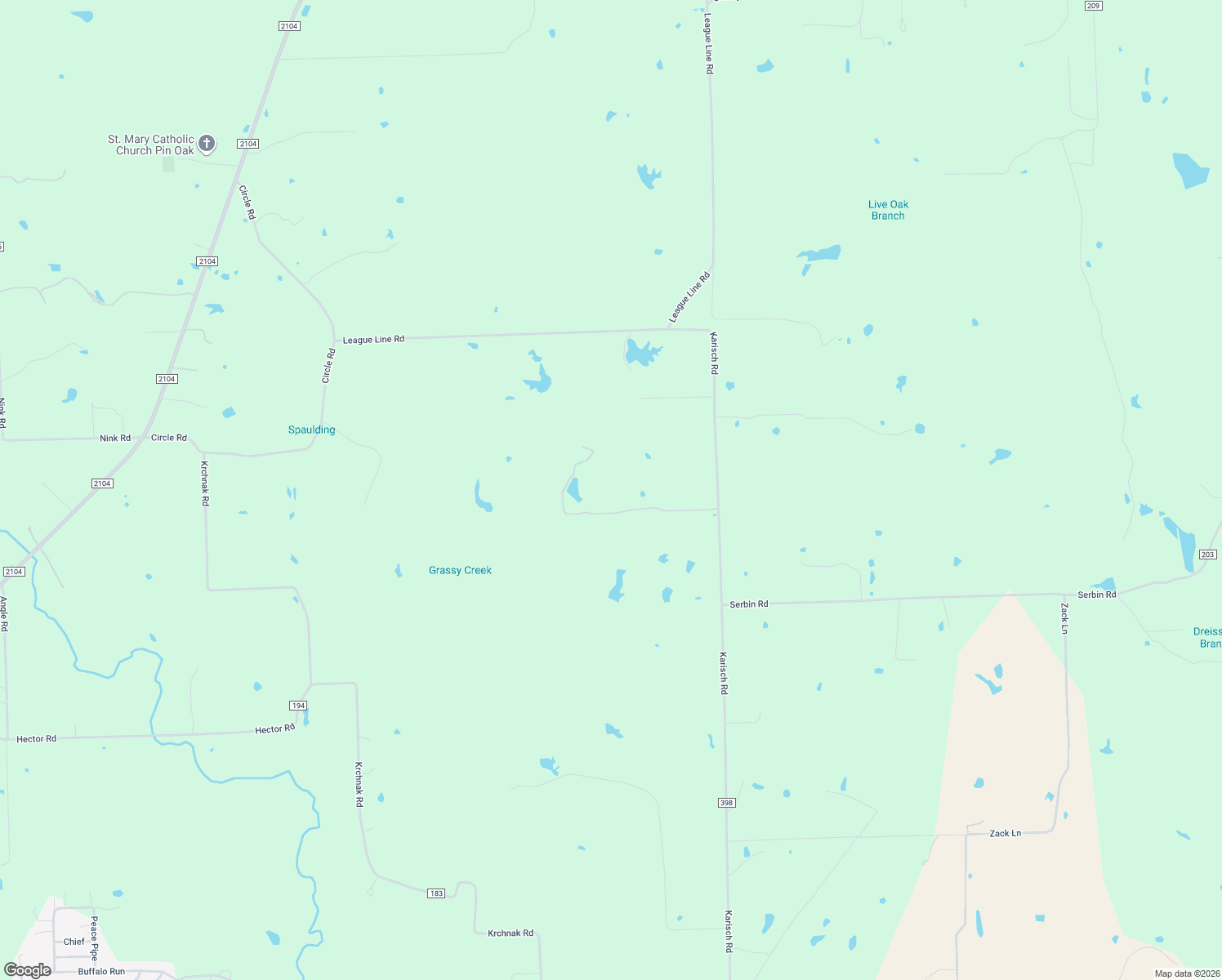 map of restaurants, bars, coffee shops, grocery stores, and more near 762 Karisch Rd in Smithville