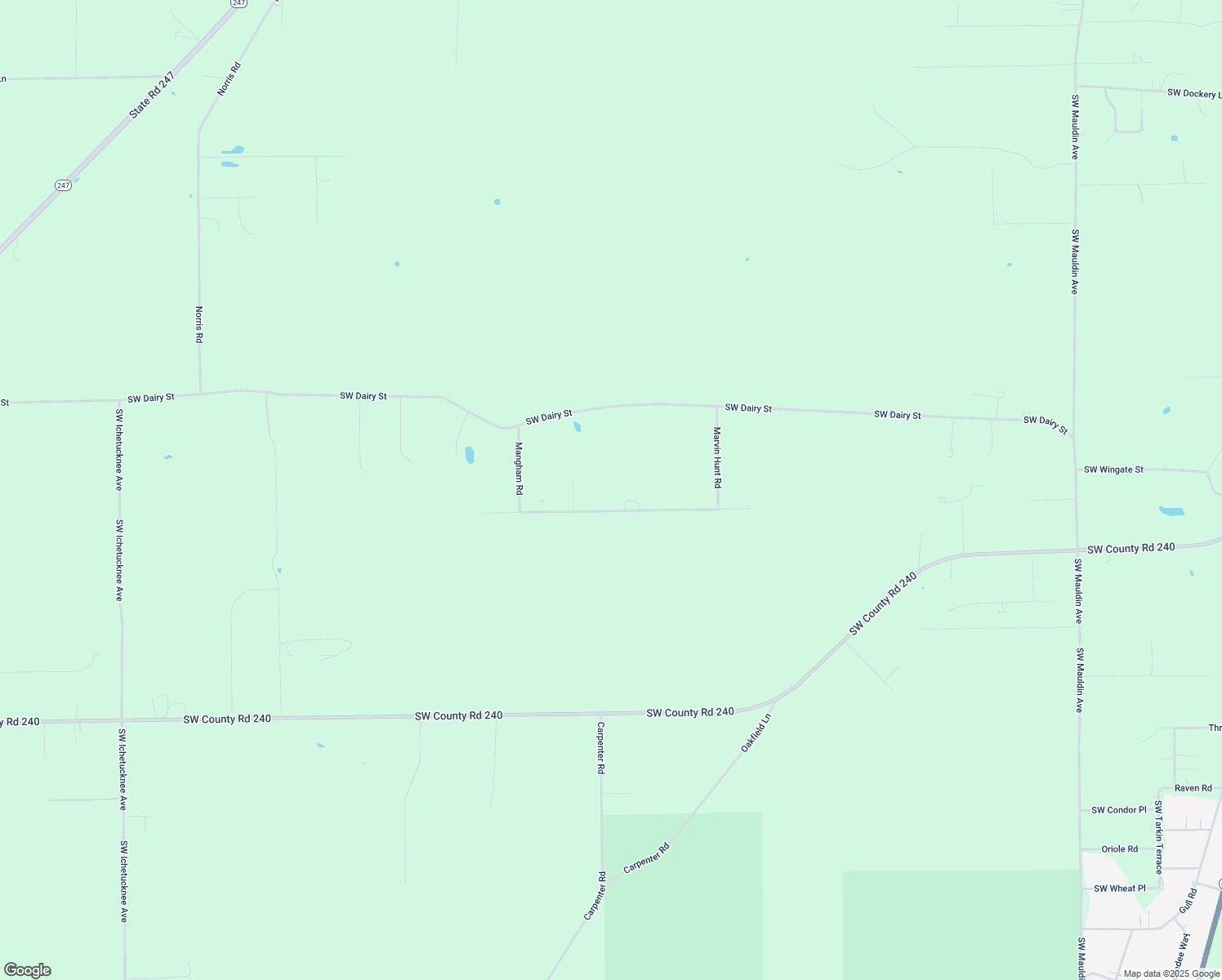 map of restaurants, bars, coffee shops, grocery stores, and more near 545 Southwest Seville Place in Lake City