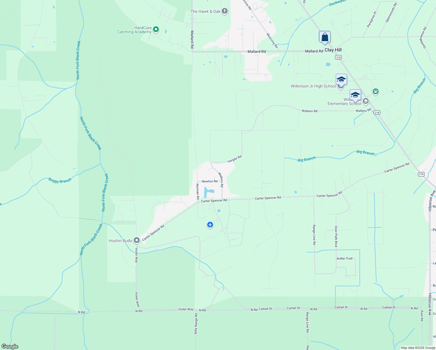 map of restaurants, bars, coffee shops, grocery stores, and more near 2336 Walters Road in Middleburg