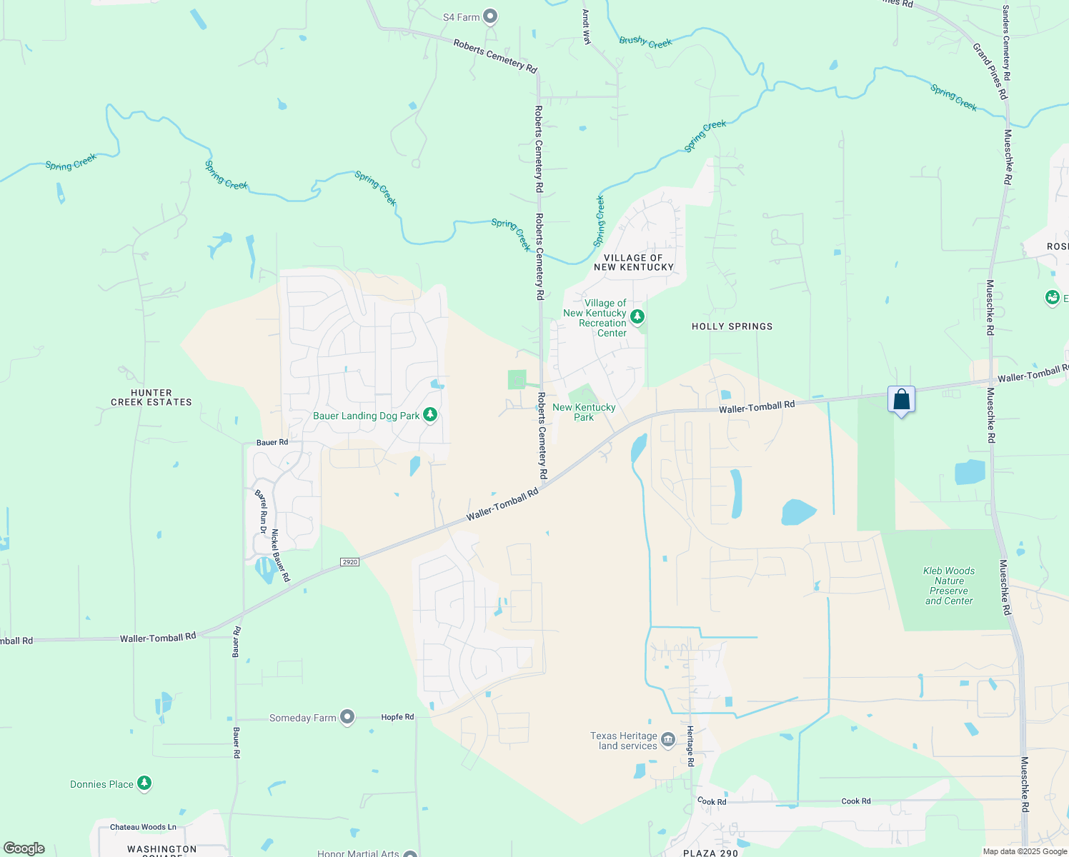 map of restaurants, bars, coffee shops, grocery stores, and more near 20211 Roberts Cemetery Road in Hockley
