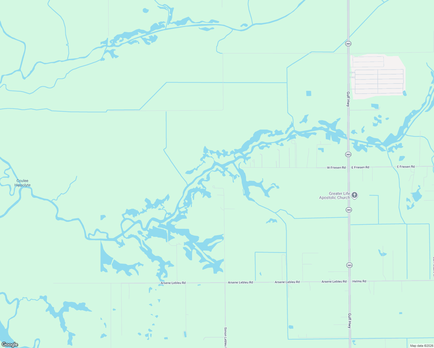 map of restaurants, bars, coffee shops, grocery stores, and more near 9009 Simon Lebleu Rd in Lake Charles