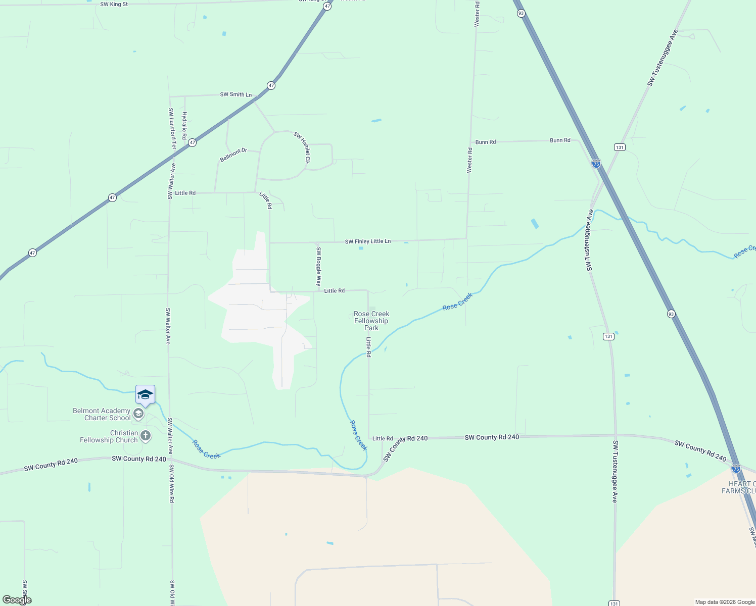 map of restaurants, bars, coffee shops, grocery stores, and more near 961 Little Road in Lake City