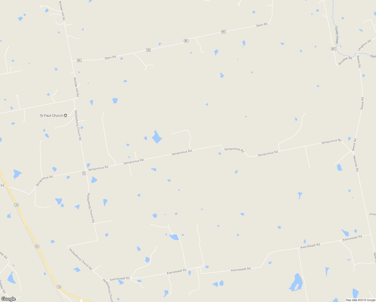 map of restaurants, bars, coffee shops, grocery stores, and more near 2088 Sempronius Road in Chappell Hill