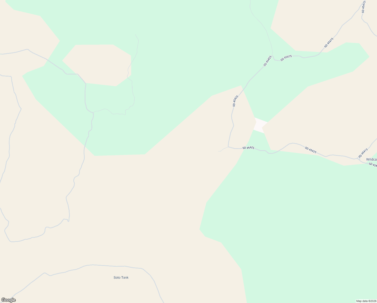 map of restaurants, bars, coffee shops, grocery stores, and more near SD 45425 in Rocksprings