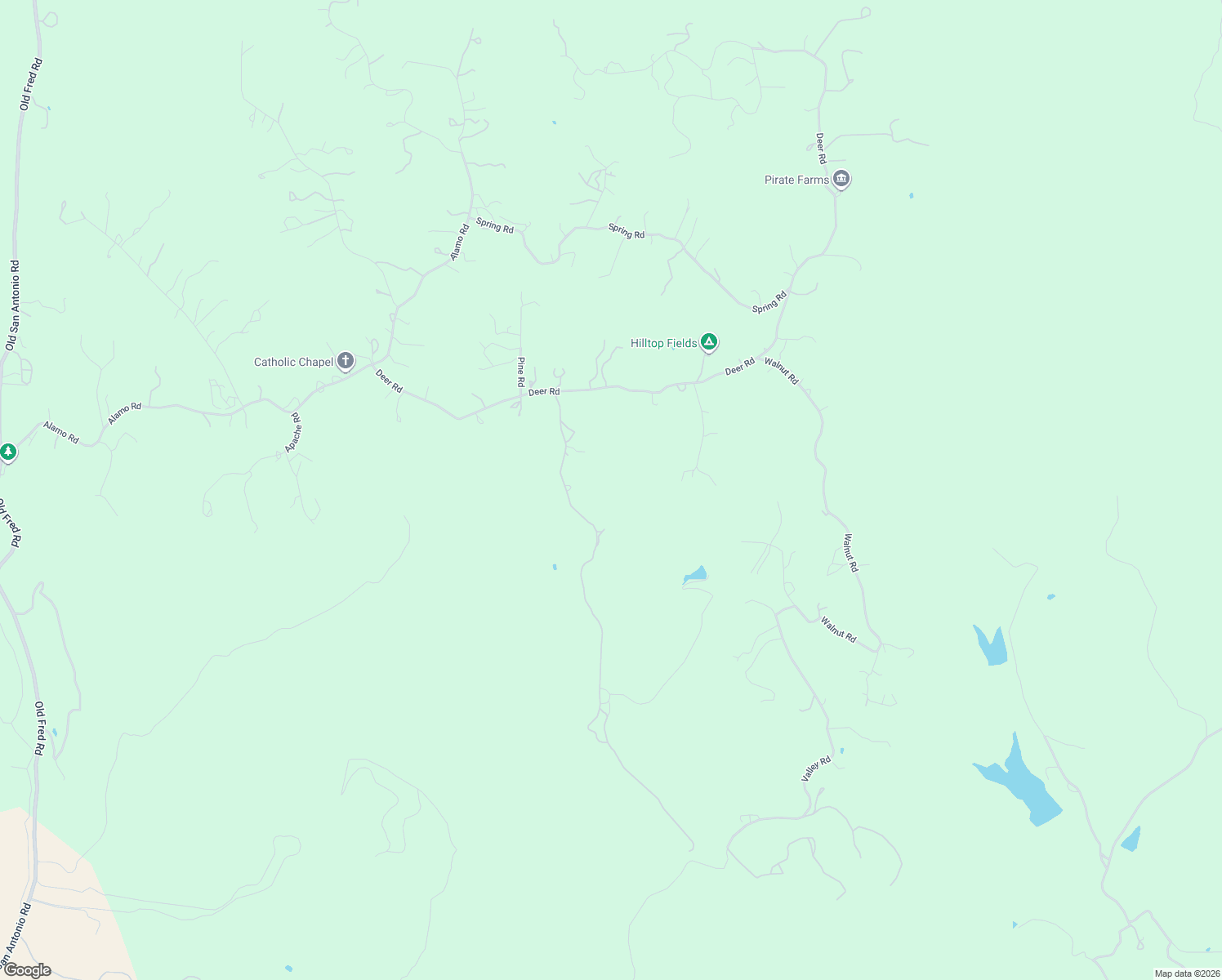 map of restaurants, bars, coffee shops, grocery stores, and more near 109 Ancient Coast Road in Fredericksburg