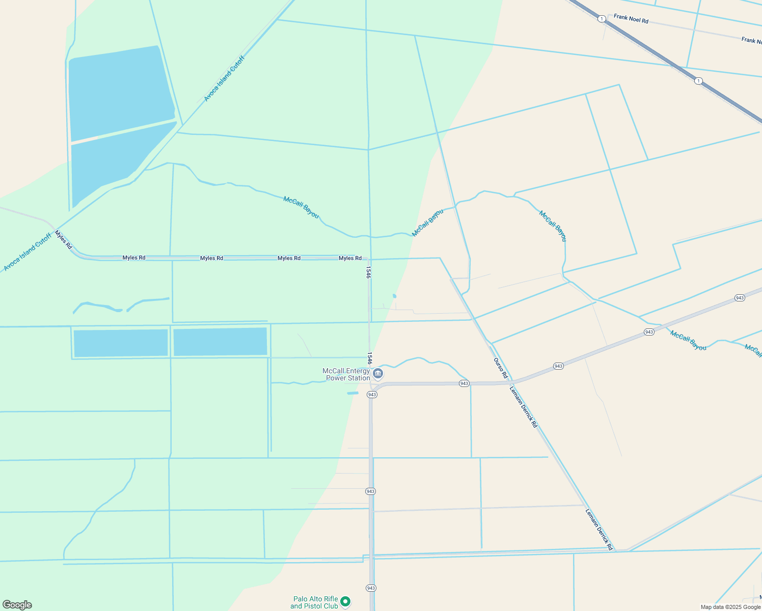 map of restaurants, bars, coffee shops, grocery stores, and more near 31034 Gomez Rd in Donaldsonville