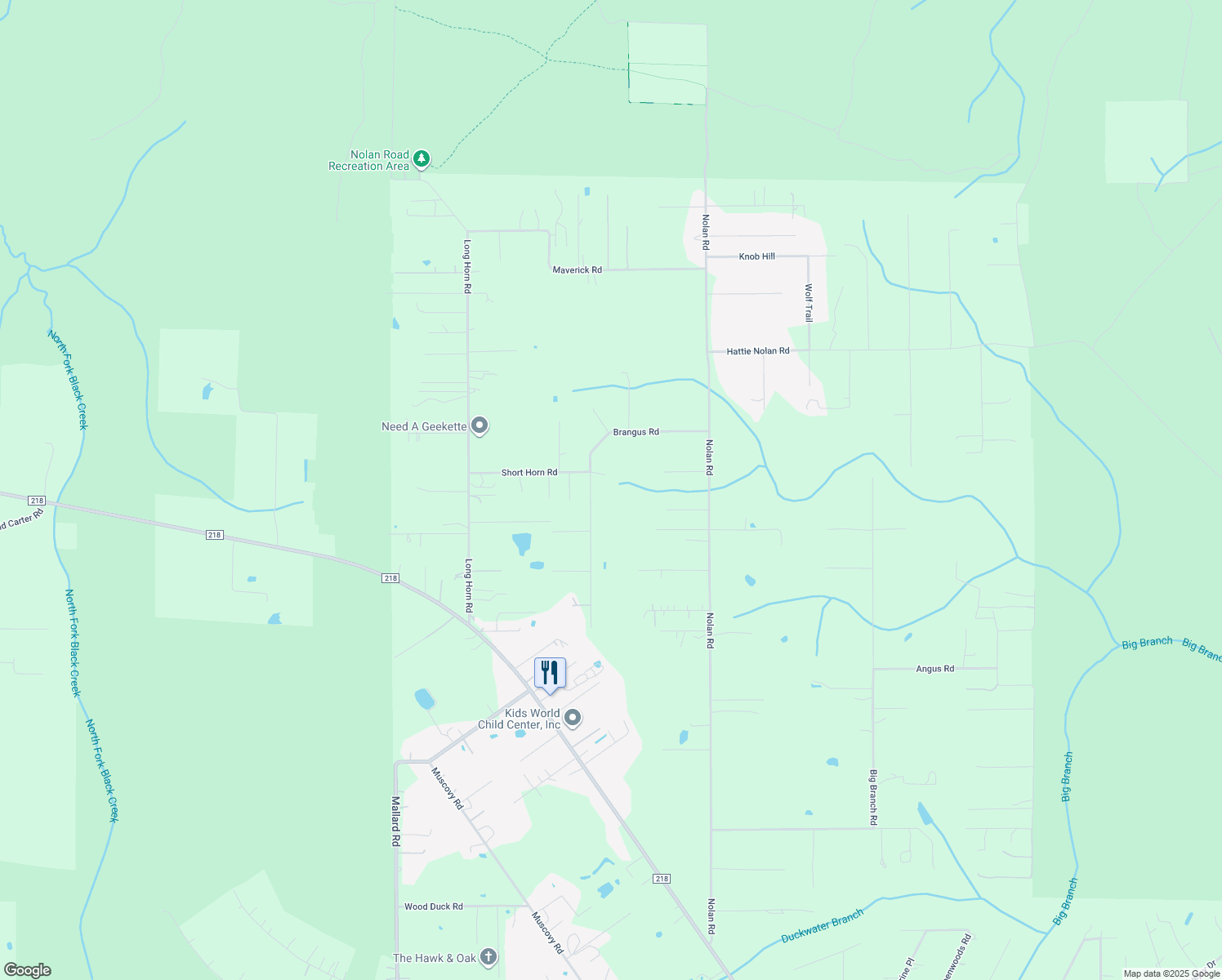 map of restaurants, bars, coffee shops, grocery stores, and more near 1559 Brangus Road in Middleburg
