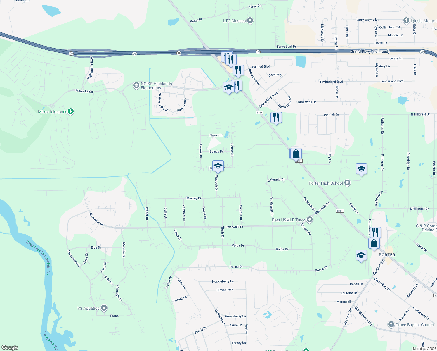 Porter TX Walk Score