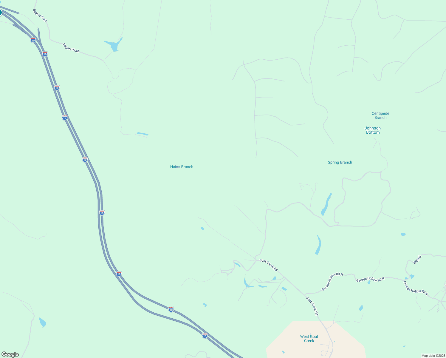 map of restaurants, bars, coffee shops, grocery stores, and more near 250 Rambling Creek Road in Kerrville