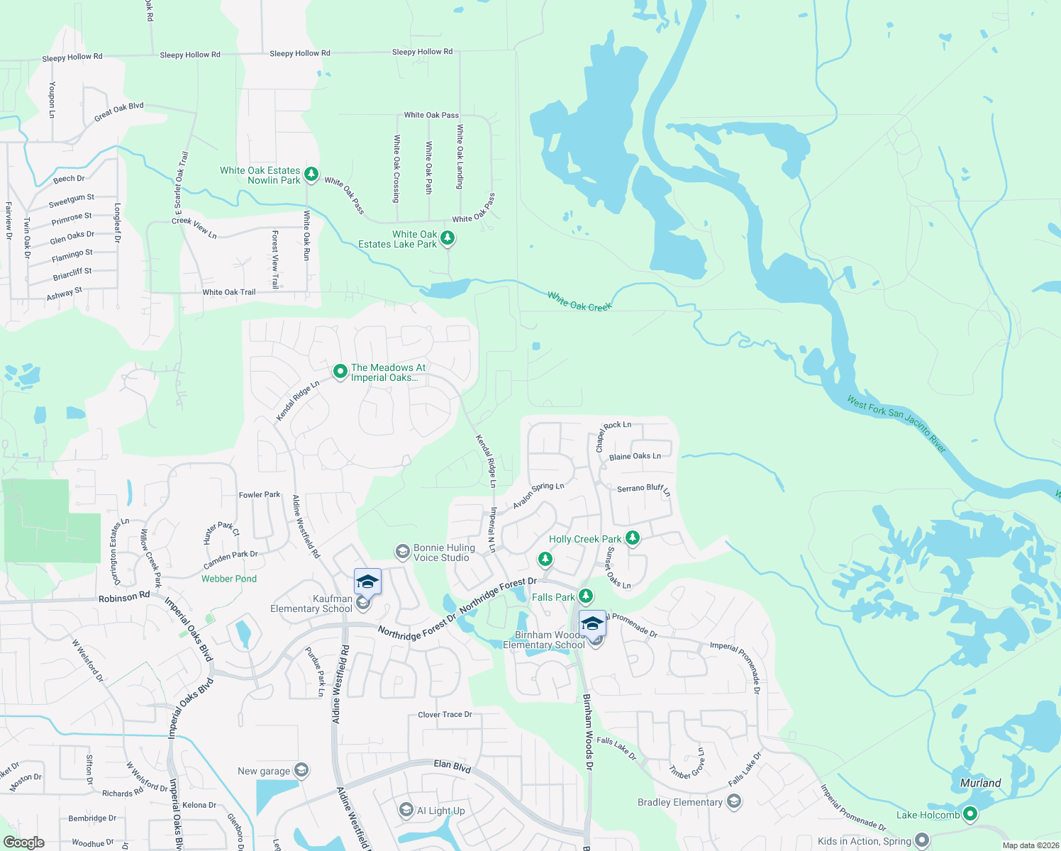 map of restaurants, bars, coffee shops, grocery stores, and more near 3502 Culico Falls Court in Spring