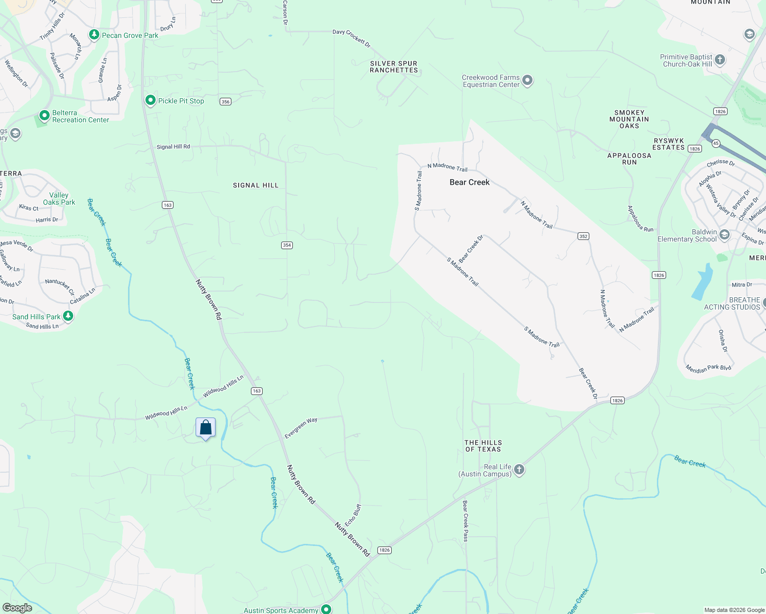 map of restaurants, bars, coffee shops, grocery stores, and more near 1500 Kemp Hills Drive in Austin