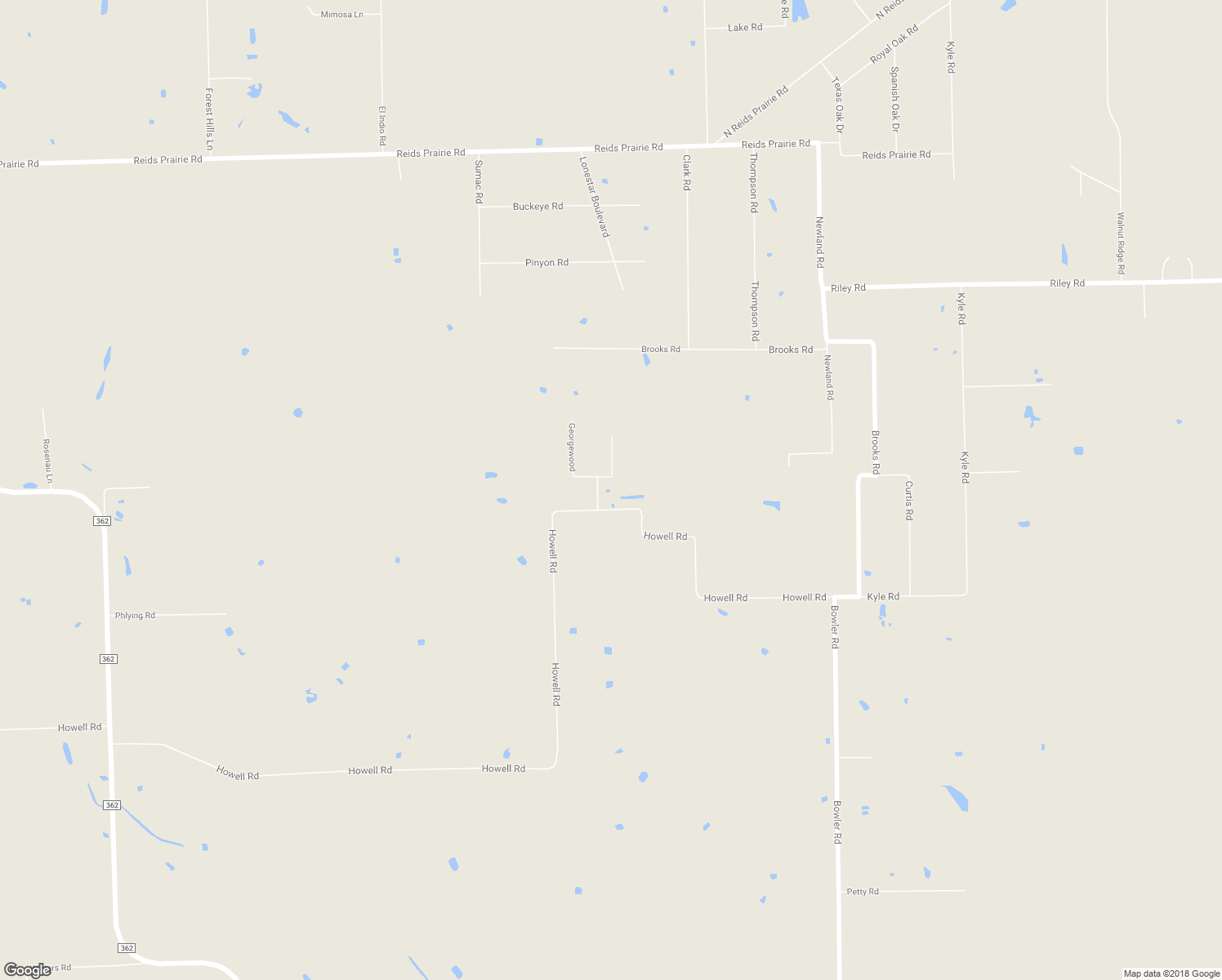 map of restaurants, bars, coffee shops, grocery stores, and more near 30262 Howell Road in Waller