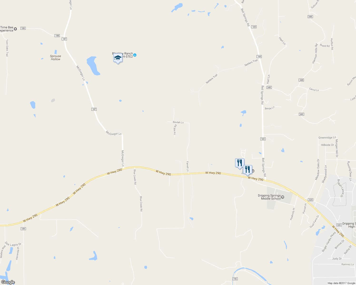 map of restaurants, bars, coffee shops, grocery stores, and more near 269 Ira Hill Rd in Dripping Springs