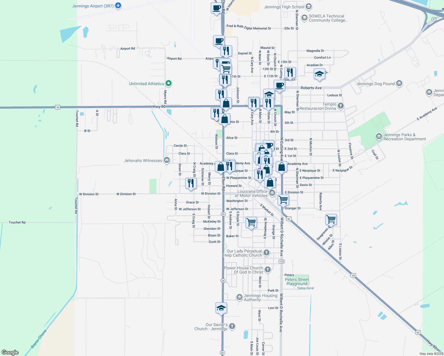 698 West Plaquemine Street, Jennings LA Walk Score