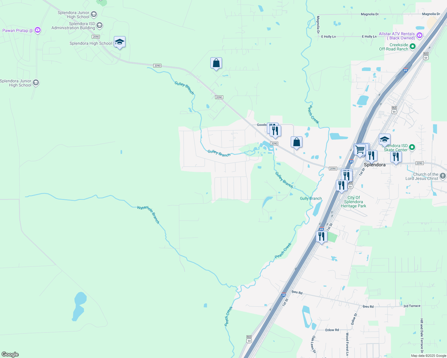 24716 North 12 Oaks Drive, Splendora TX Walk Score